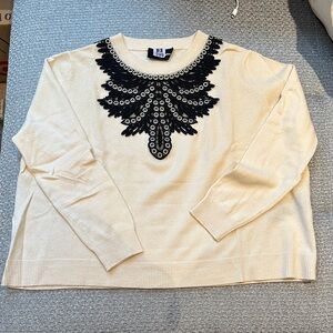 Kooples Wool Sweater with Embellished Design